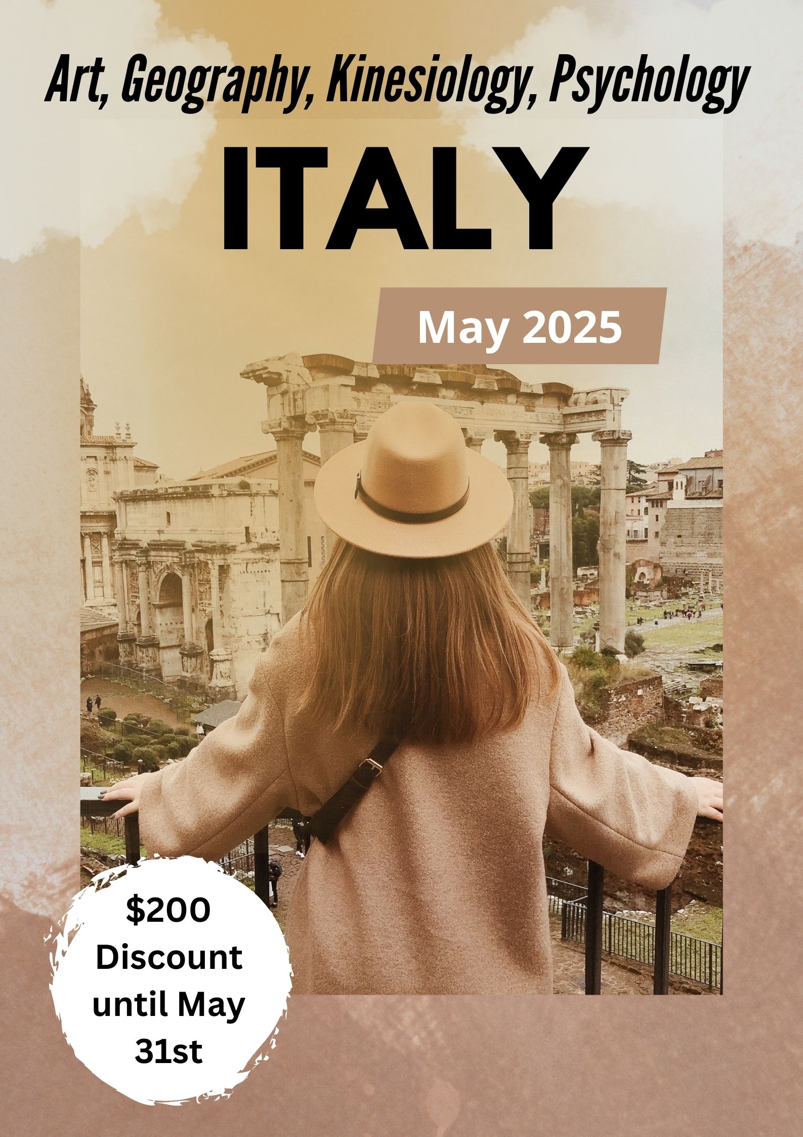Italy May 2025 200 dollar discount ends May 31st. 